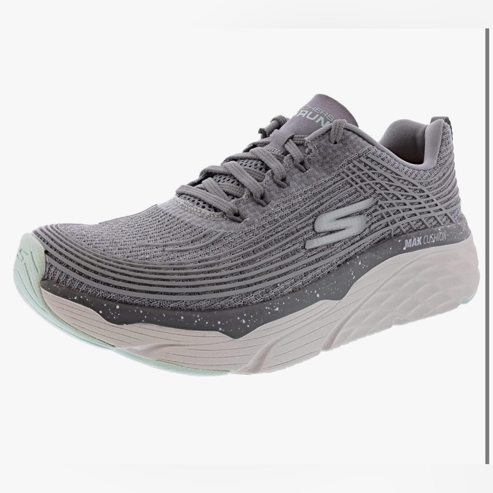 Skechers womens max cushioning elite  Sz 9.5 color gray/aqua great condition!